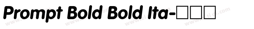 Prompt Bold Bold Ita字体转换